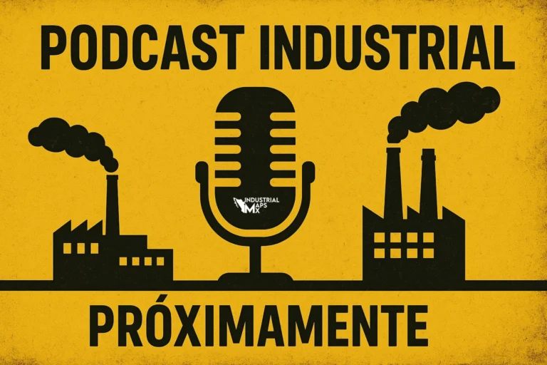 Poster podcast industrial maps mx