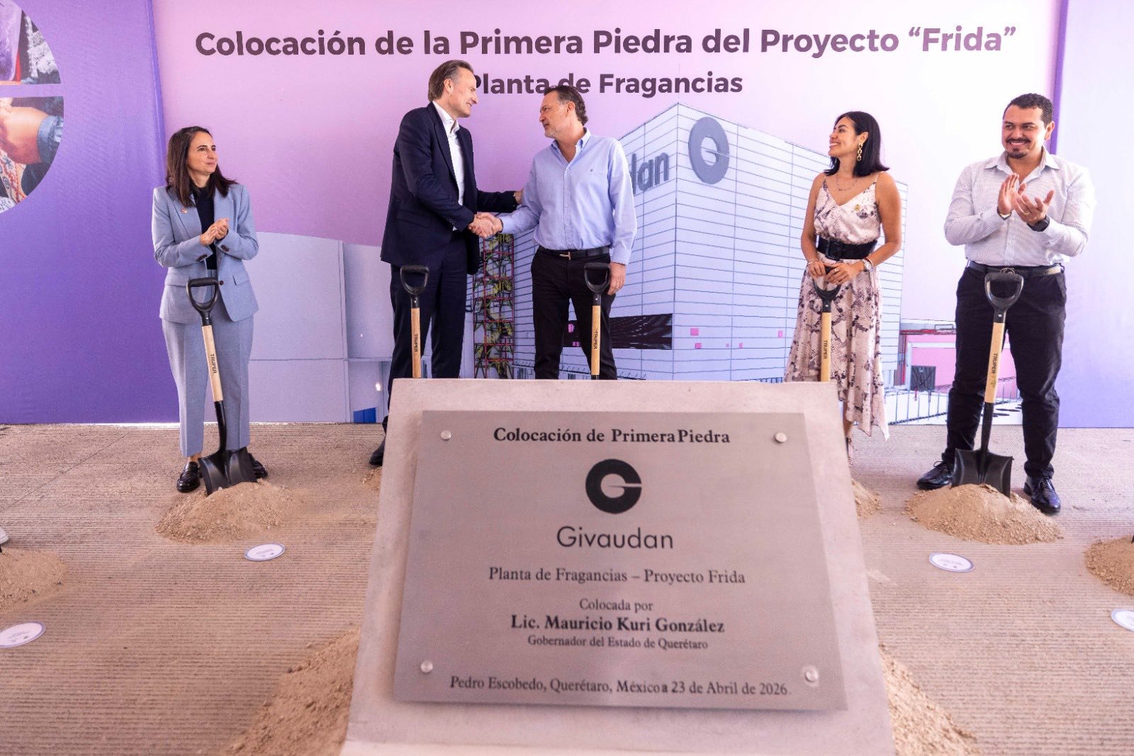 Givaudan coloca la primera piedra de su expansión y fortalece su presencia en Querétaro